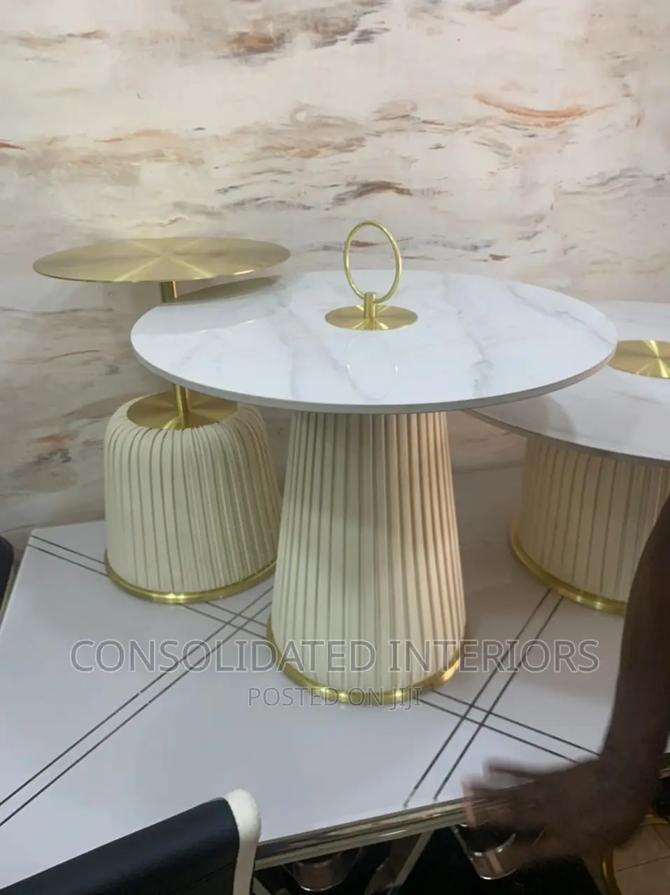 Unique Marble Centre Table Set
