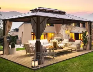 Luxury Aluminum Gazebo Tent, Canopy Tent 12ft X 9ft