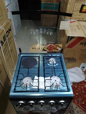 New Nexus Gas Cooker 3+1 Nx-5055bc With Glass Oven Door