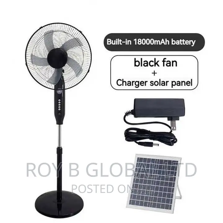 Rechargeable Solar Fan
