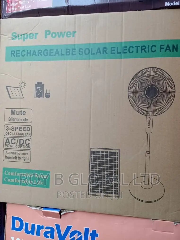 Rechargeable Solar Fan