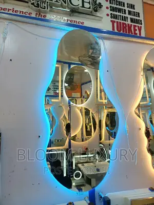 Shapeless 3 Color Led Wall Mirror Available