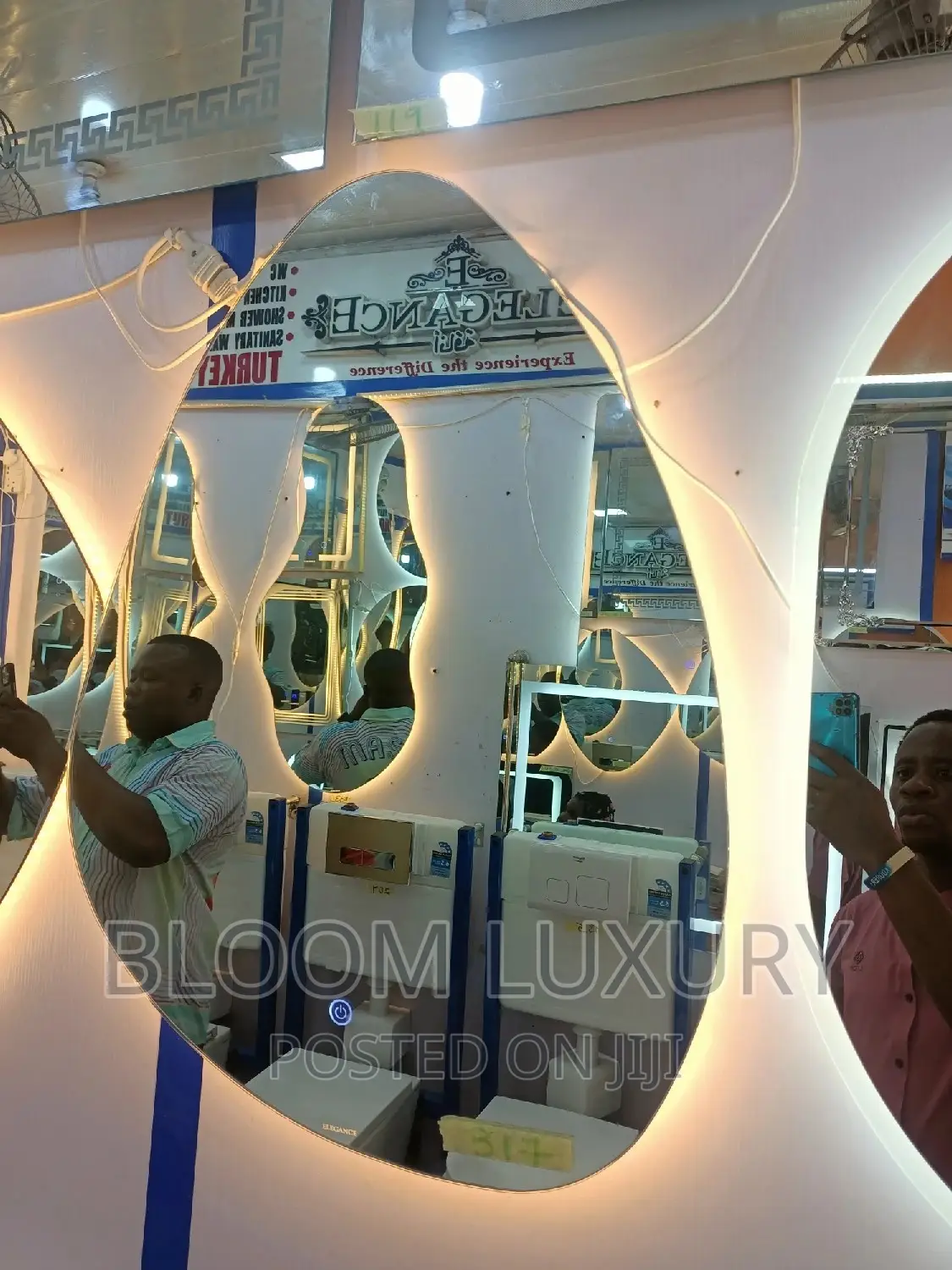 Beautiful Shape 3 Colour Led Light Mirror