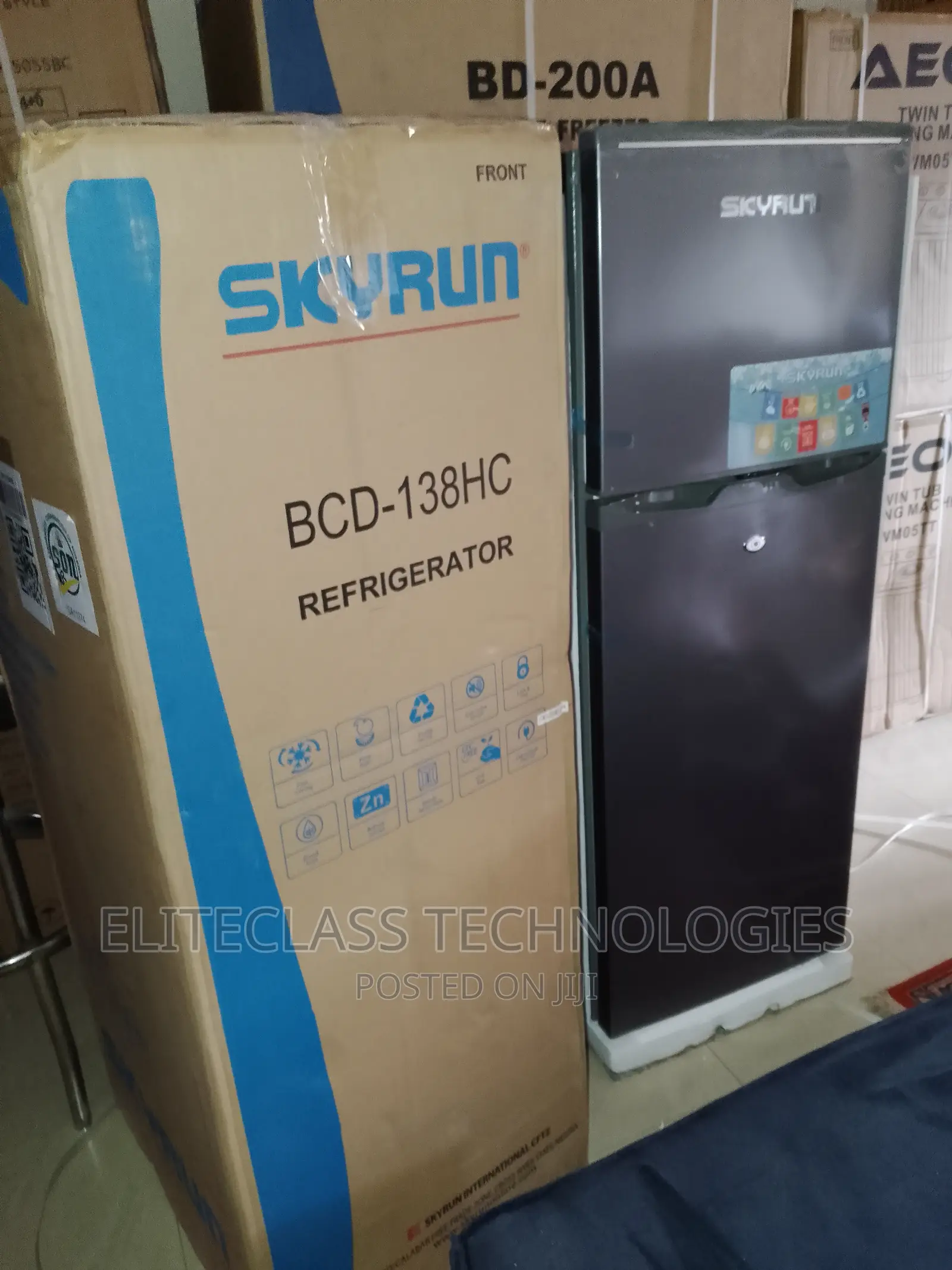 Lock Key/Low Noise Design Skyrun BCD-138HC Refrigerator