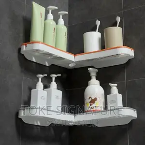 Wall-Mounted Revolving Bathroom and Kitchen Organizer
