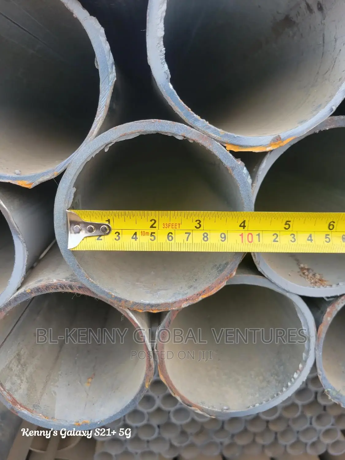 Full 4" by 3mm Galvanize Pipes