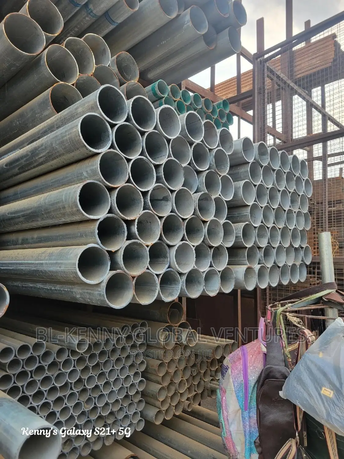 Full 4" by 3mm Galvanize Pipes