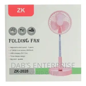 ZK Rechargeable Folding Fan