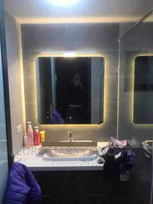 Home Interior Mirror With 3 Back Colours Sensor Lights