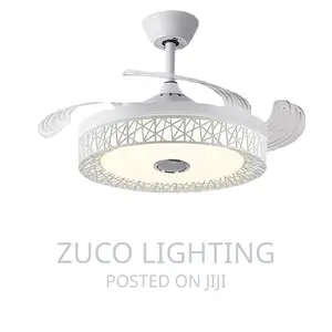 Modern Luxury LED Dropping Chandelier With Ceiling Fan Light