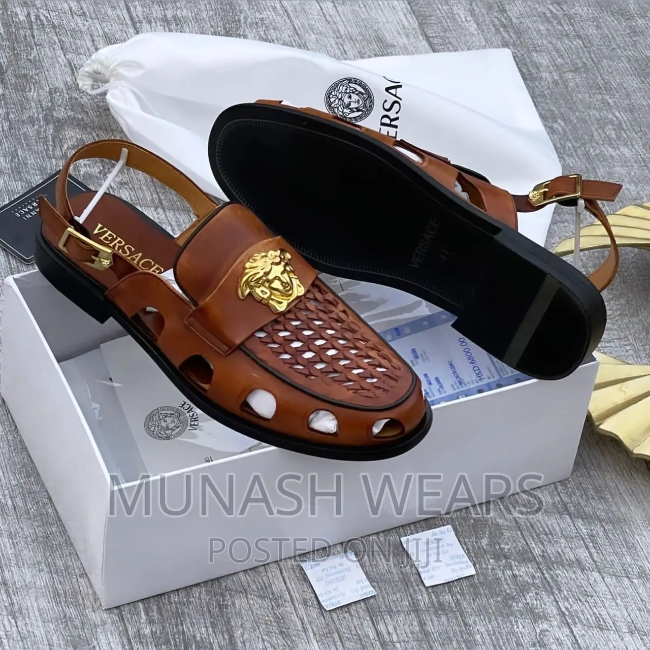 Versace Leather Shoe Sandal