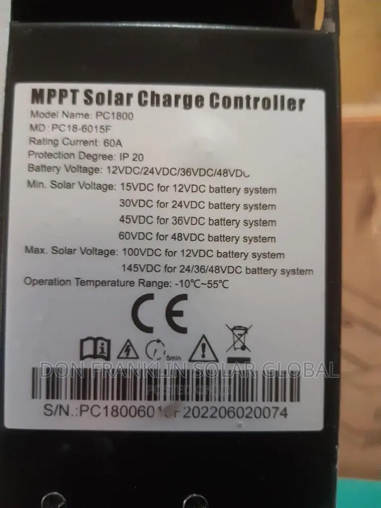 60ah Must MPPT Solar Charge Controller