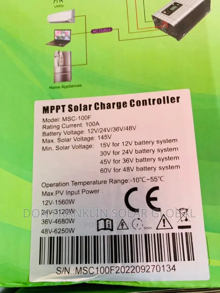 100ah Yohako Mppt Solar Charge Controller