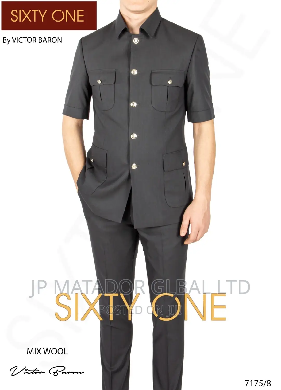 Luxury Italian Victor Baron Men's Suits