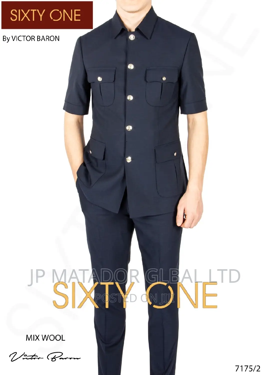 Luxury Italian Victor Baron Men's Suits