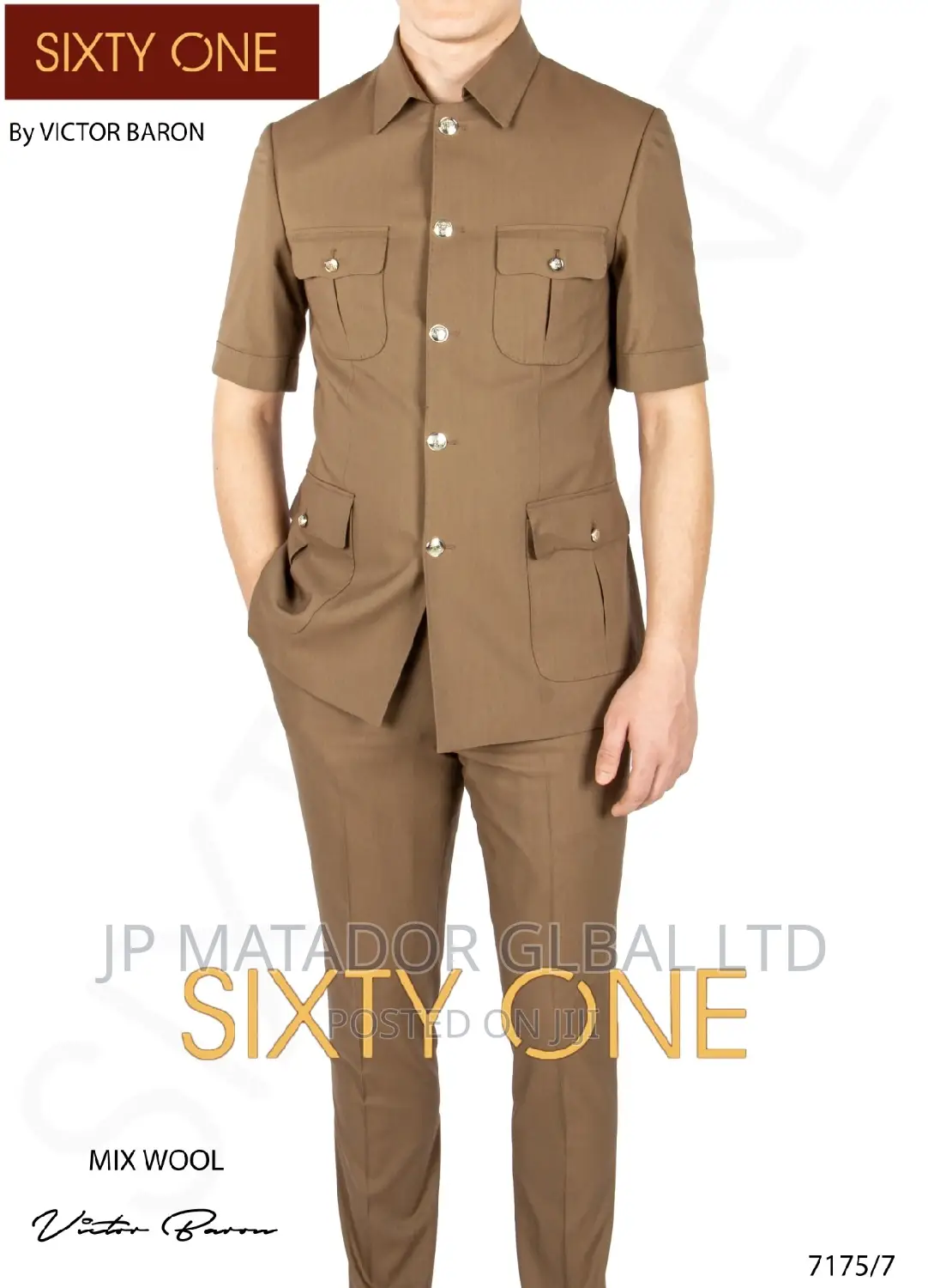Luxury Italian Victor Baron Men's Suits