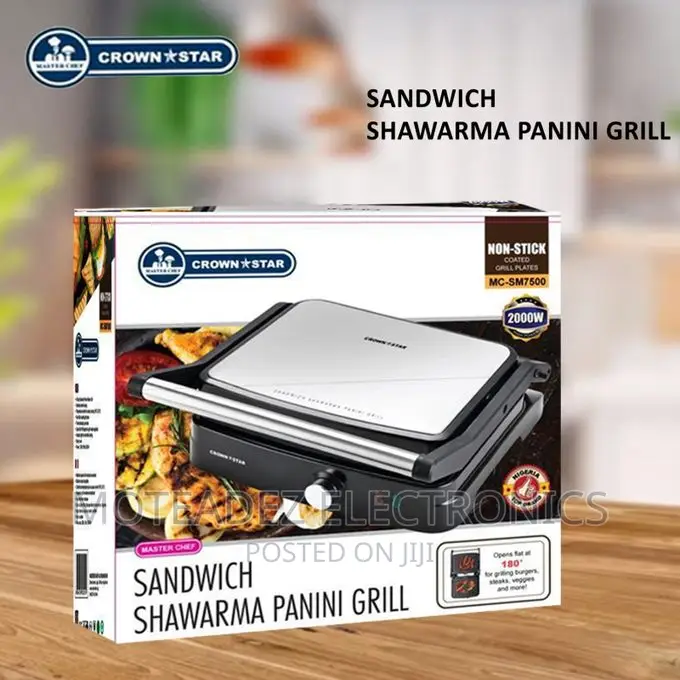 Master Chef 2000w Sandwich, Shawarma, Pannini, Grill Maker