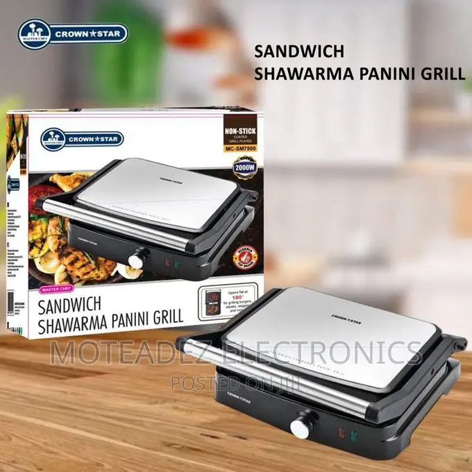 Master Chef 2000w Sandwich, Shawarma, Pannini, Grill Maker