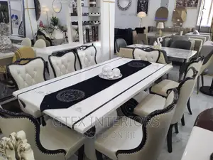 Marble Dinning Table by 8 Seaters