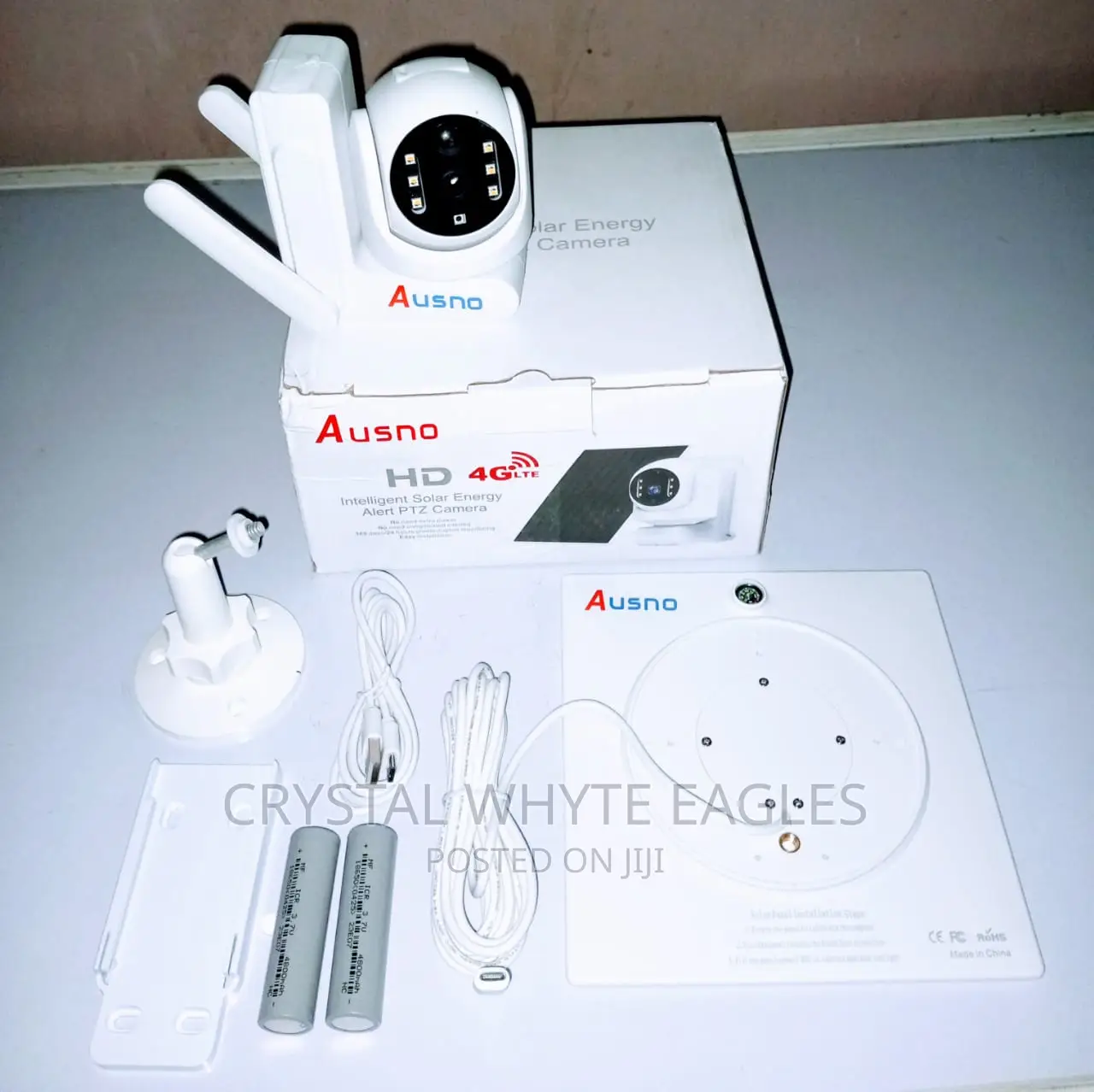 4G Ceiling Mount Solar PTZ Camera With Battery Backup