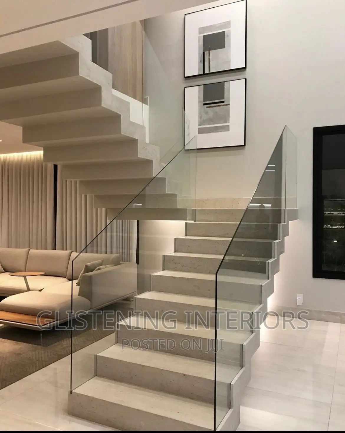 Staircase 10mm Tempered Glass Design
