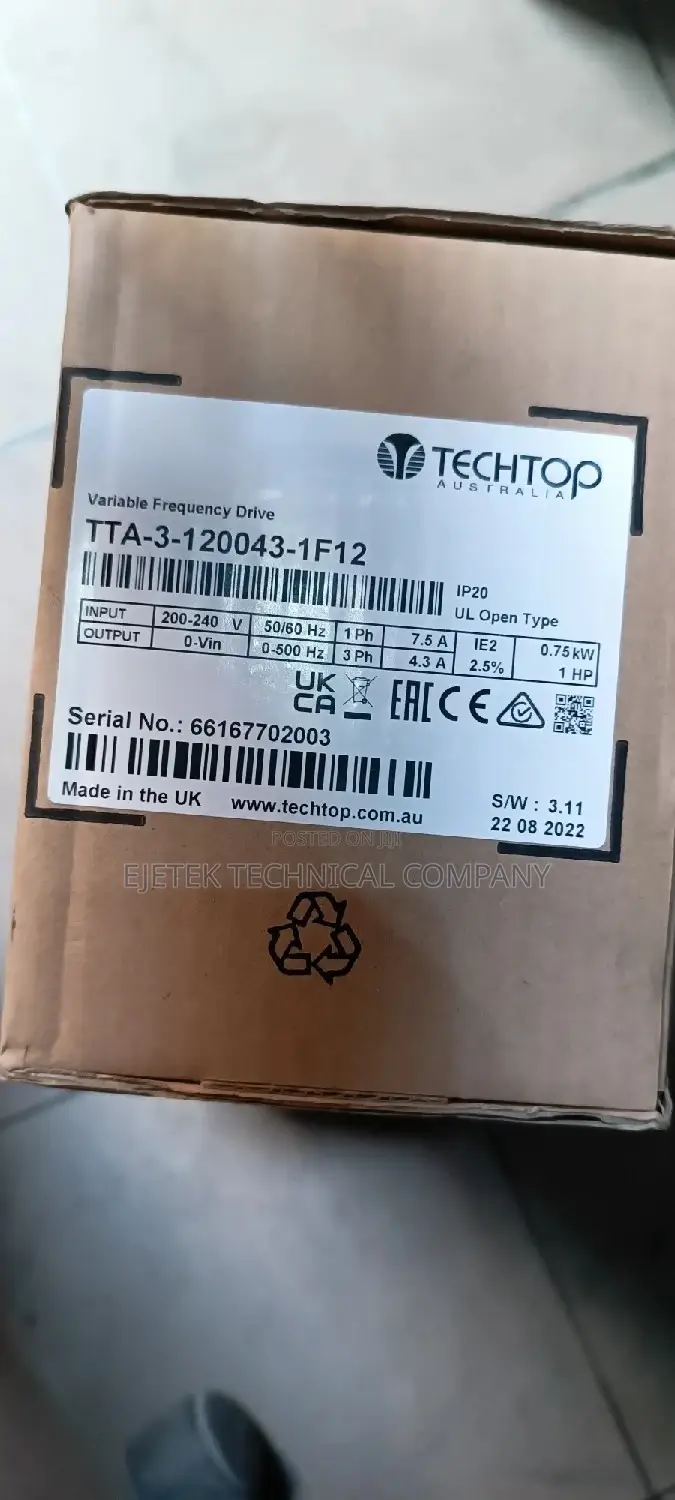 Techtop 0.75kw/1hp 220v Inverter Drive