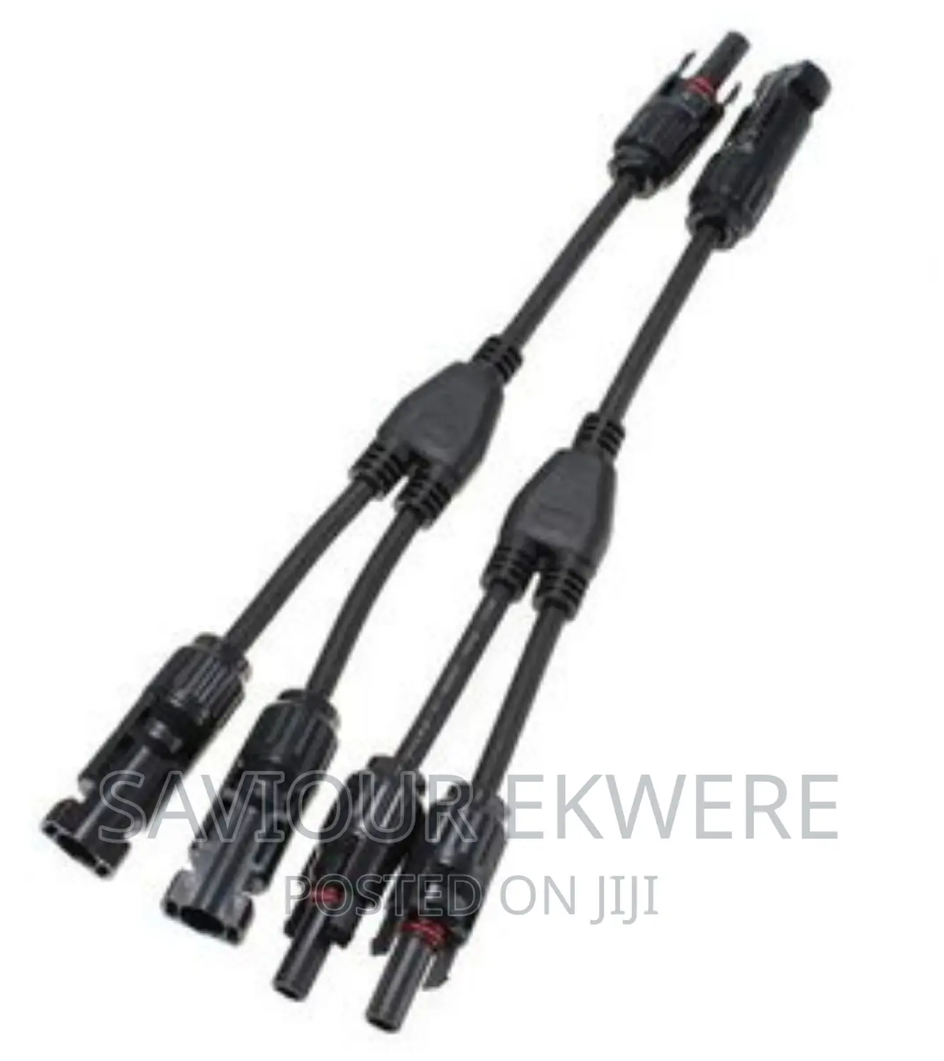 1 Pair Portable MC4 Solar Panel Cable Connector Adapter