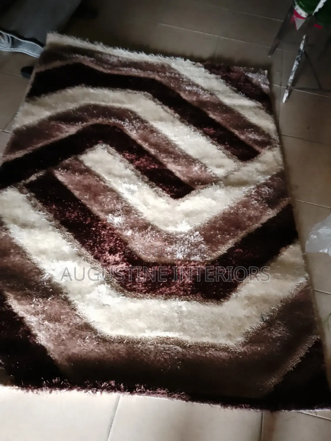 High Quality Turkish Shaggy Center Rug 5×7