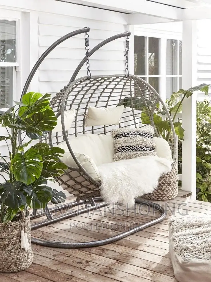 Double Seater Cane Swing Chair