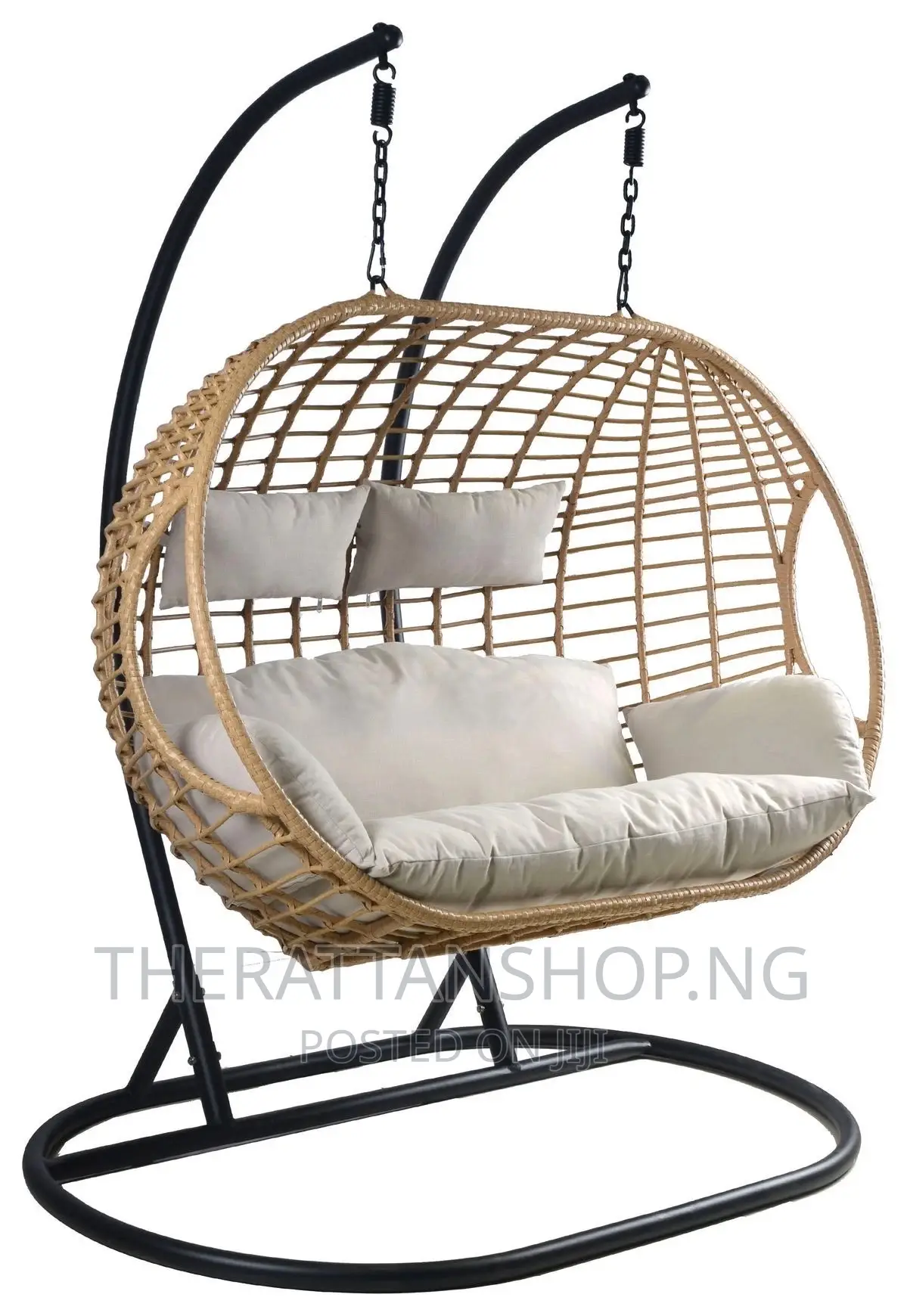 Double Seater Cane Swing Chair