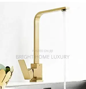 Gold Kitchen Sink Mixer Tap Modern Lever Monobloc Tap