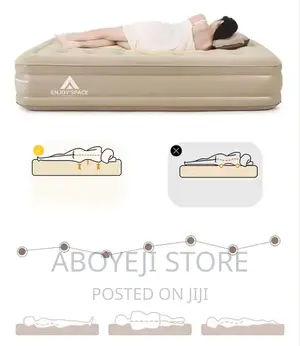 Inflatable Air Mattress 18" Air Bed With Built-in Ac Pump