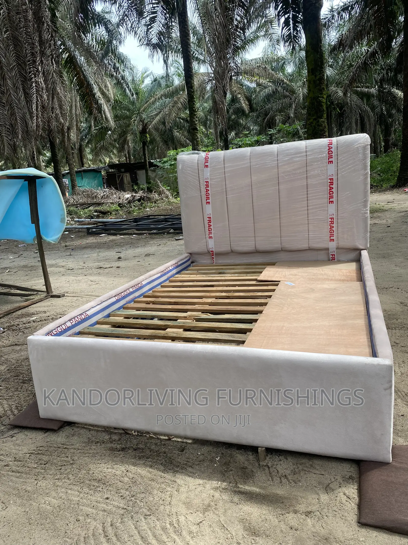 Stripe Padded Bed Frame 4.5 by 6