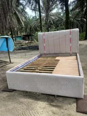 Stripe Padded Bed Frame 4.5 by 6