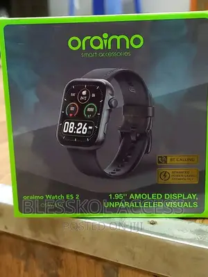 Oraimo Es 2 1.95'amoled Screen Bluetooth Call Smart Watch