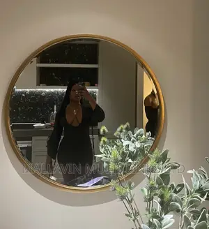 Gold Round Mirrors