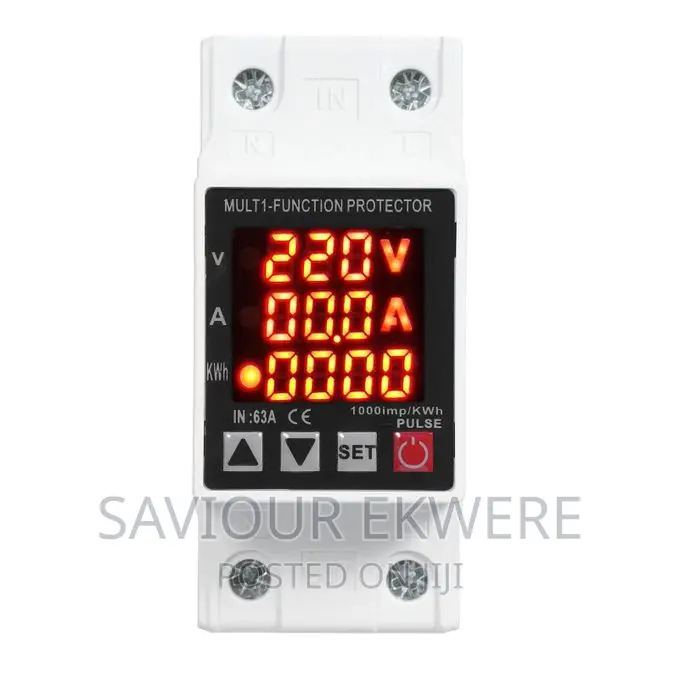 3 IN 1 V+A Protector With KWH