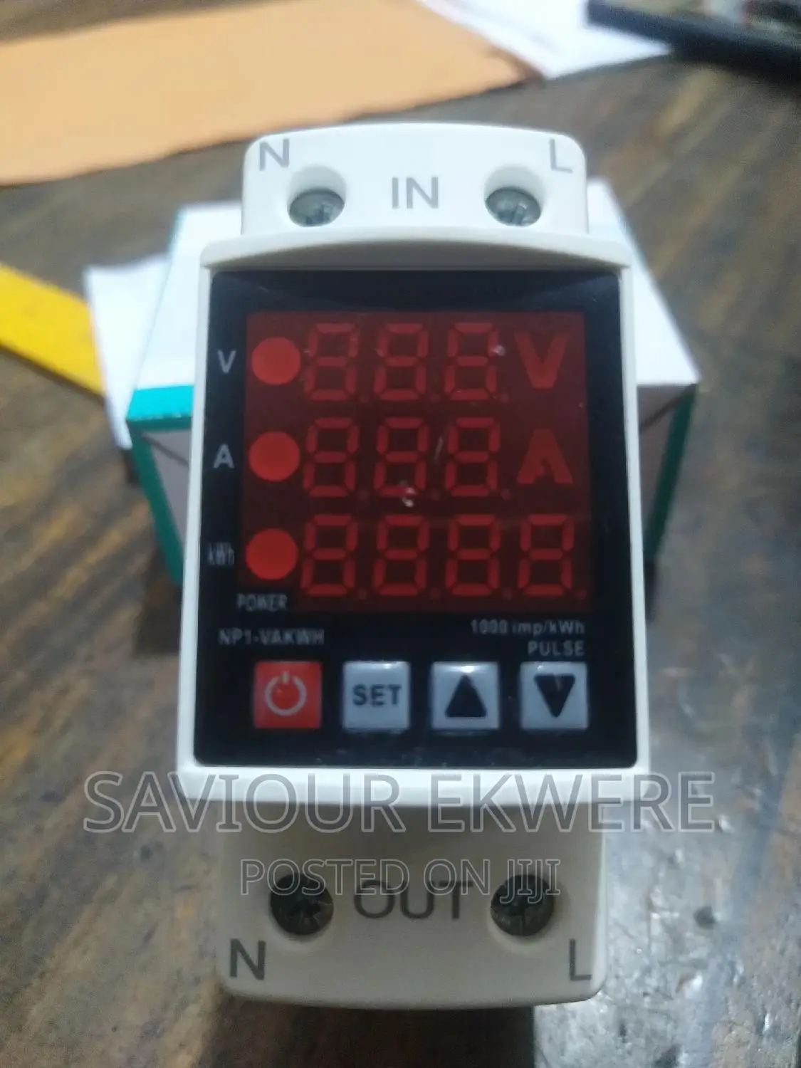 3 IN 1 V+A Protector With KWH