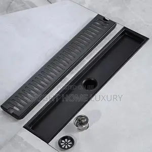 60cm Black Stainless Steel Bathroom Shower Floor Drain