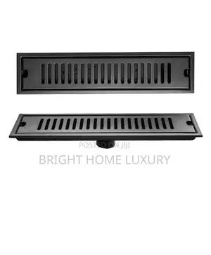 40cm Black Stainless Steel Bathroom Shower Floor Drain