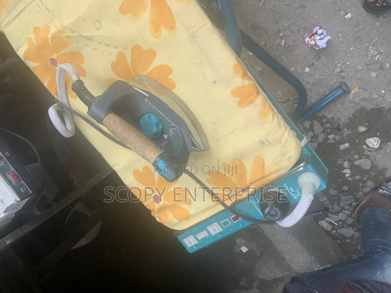Industrial Ironing Table With Elements for Laundry