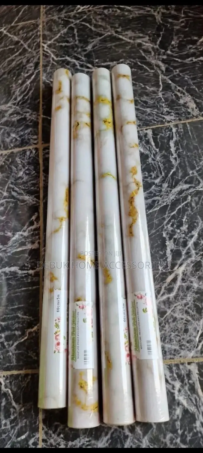 White Self Adhesive Marble Wallpapers/Stickers