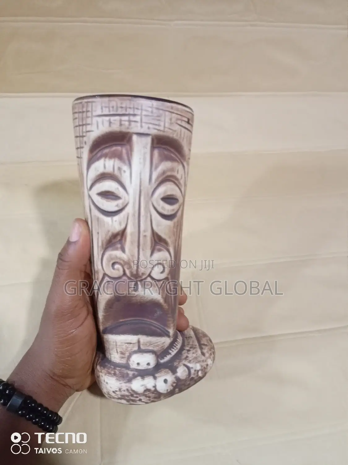Ceramic Tiki Mug