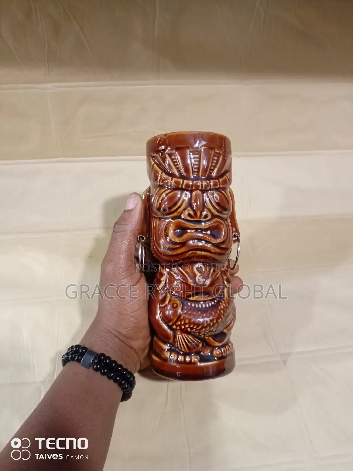 Ceramic Tiki Mug