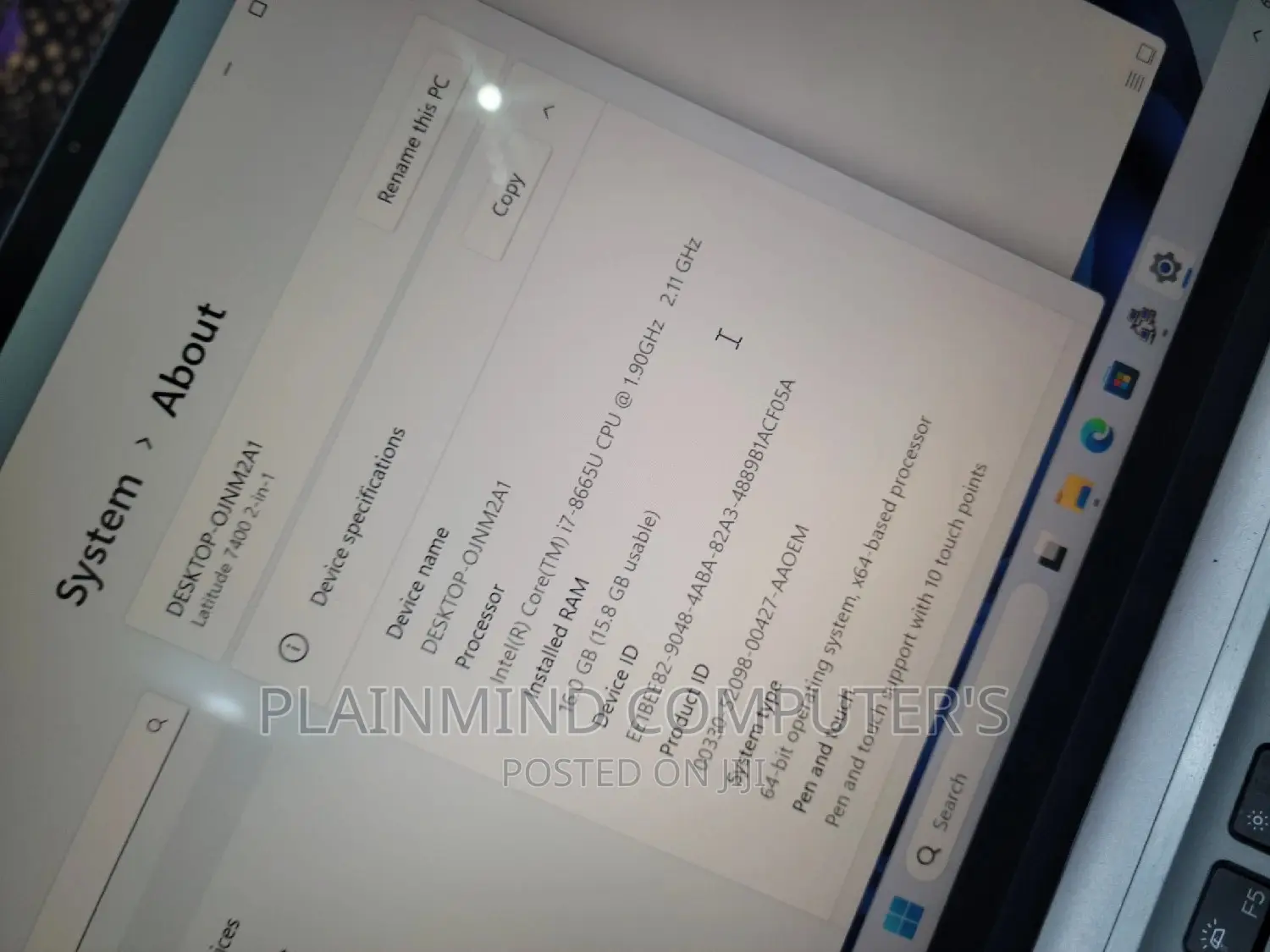 Laptop Dell Latitude 7400 16GB Intel Core I7 SSD 1T