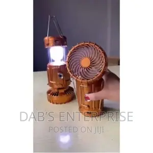 Solar Rechargeable and Electric Camping Light and Fan