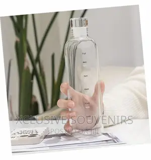 500ml Transparent Plastic Clear Water Bottle With Time Scale