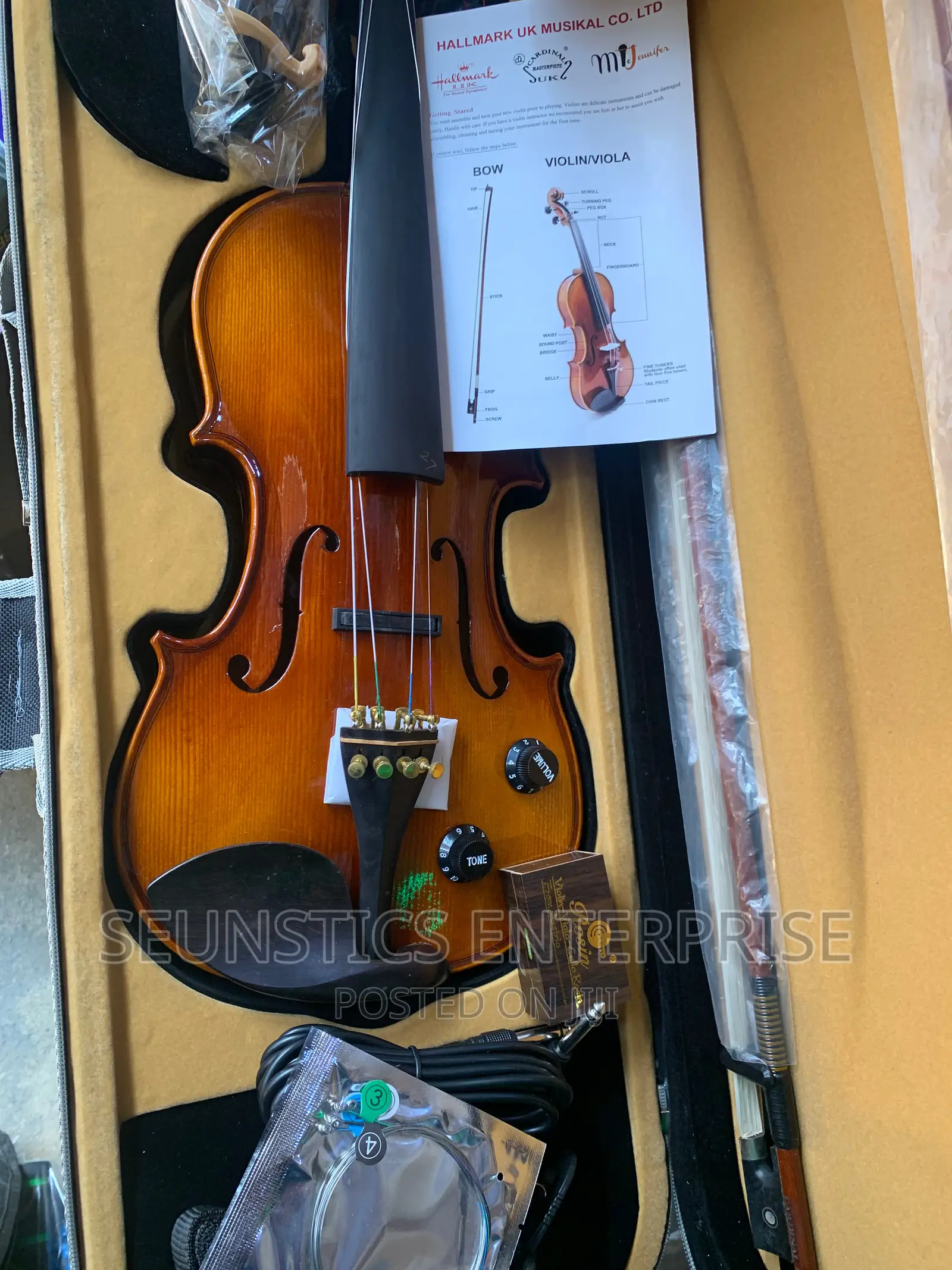 Quality Hallmark Cardinal Concert Electro Acoustic Violin