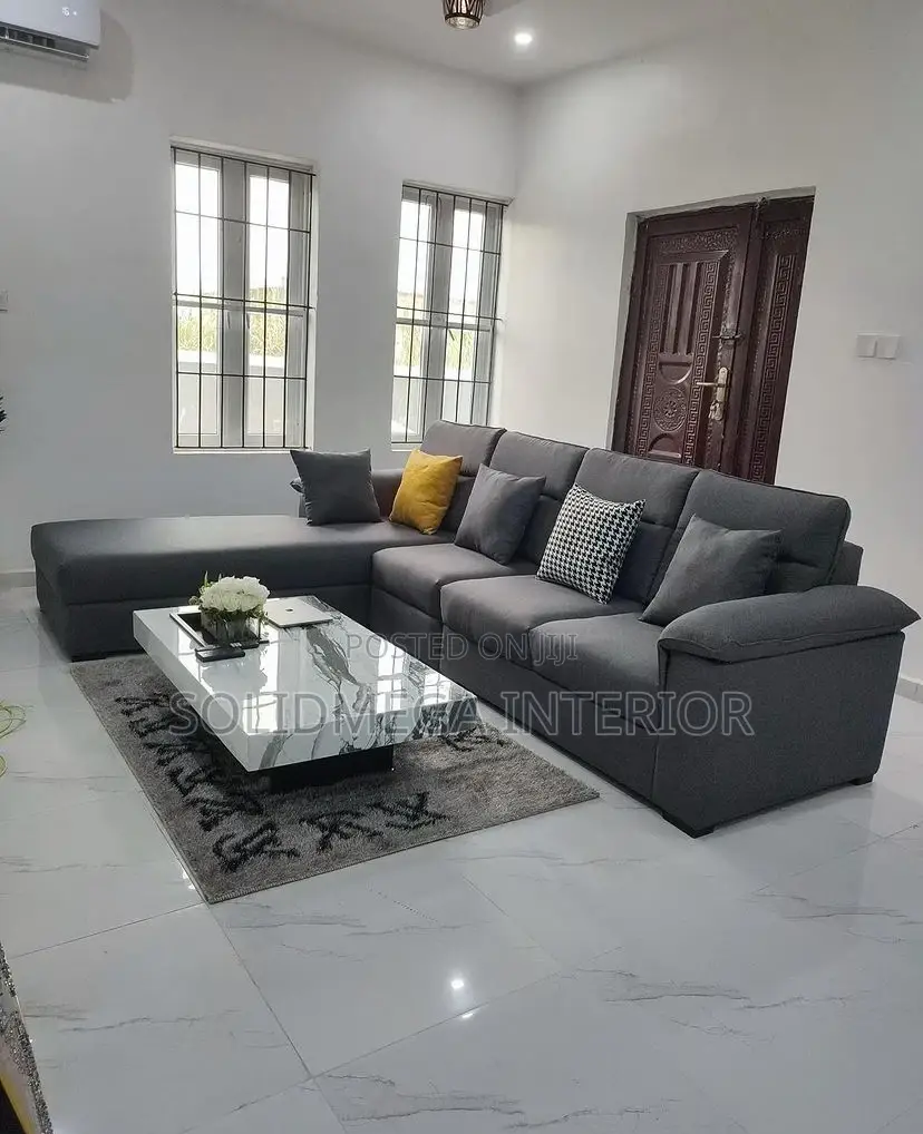Solid Interior 7 Seater L Sofa