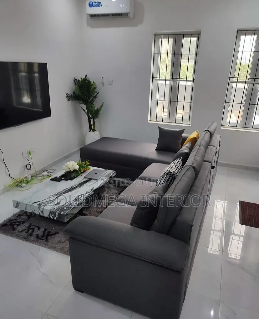 Solid Interior 7 Seater L Sofa